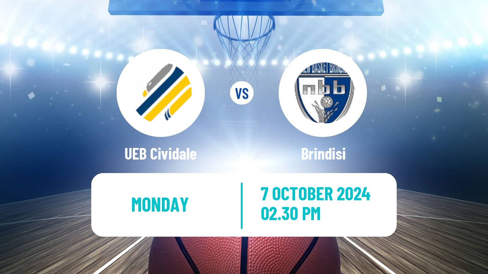 Basketball Italian Serie A2 Basketball Cividale - Brindisi