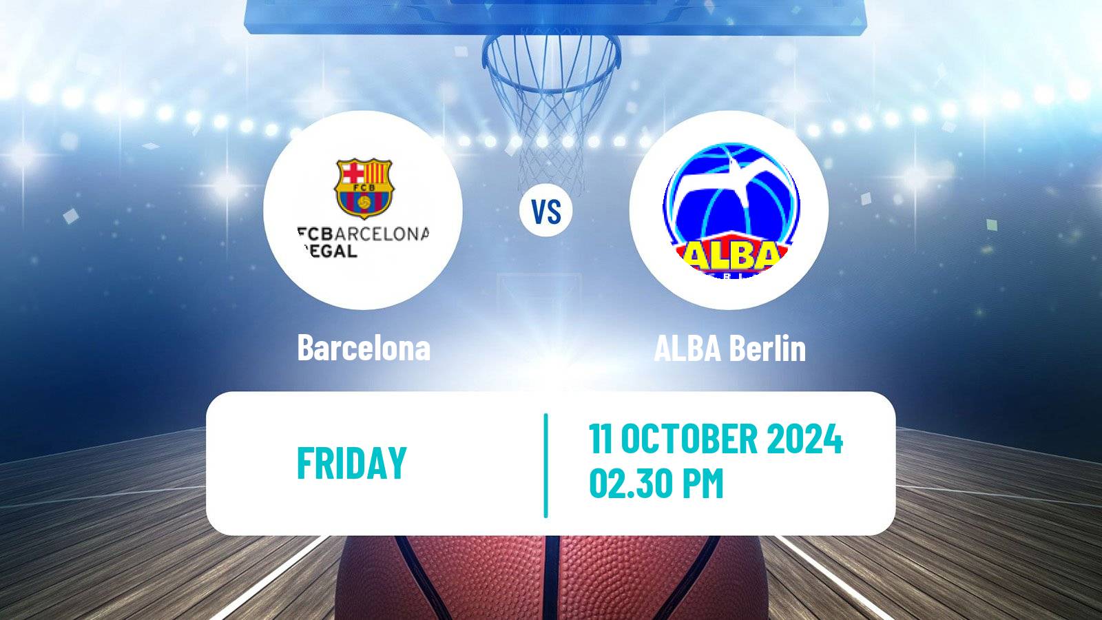 Basketball Euroleague Barcelona - ALBA Berlin