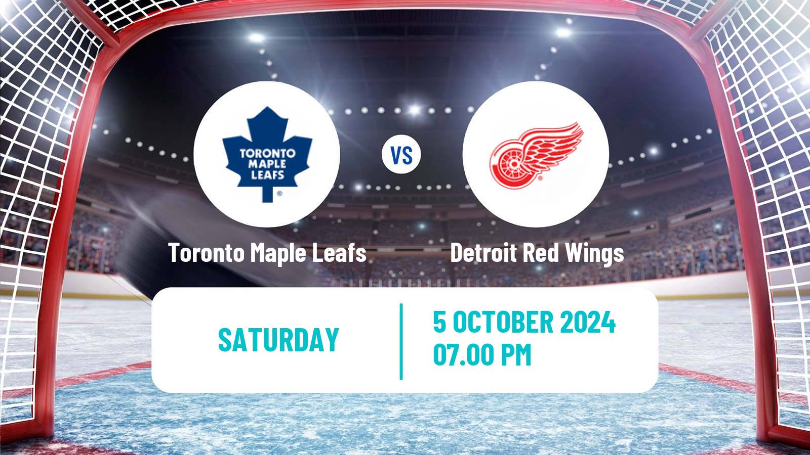 Hockey NHL Toronto Maple Leafs - Detroit Red Wings