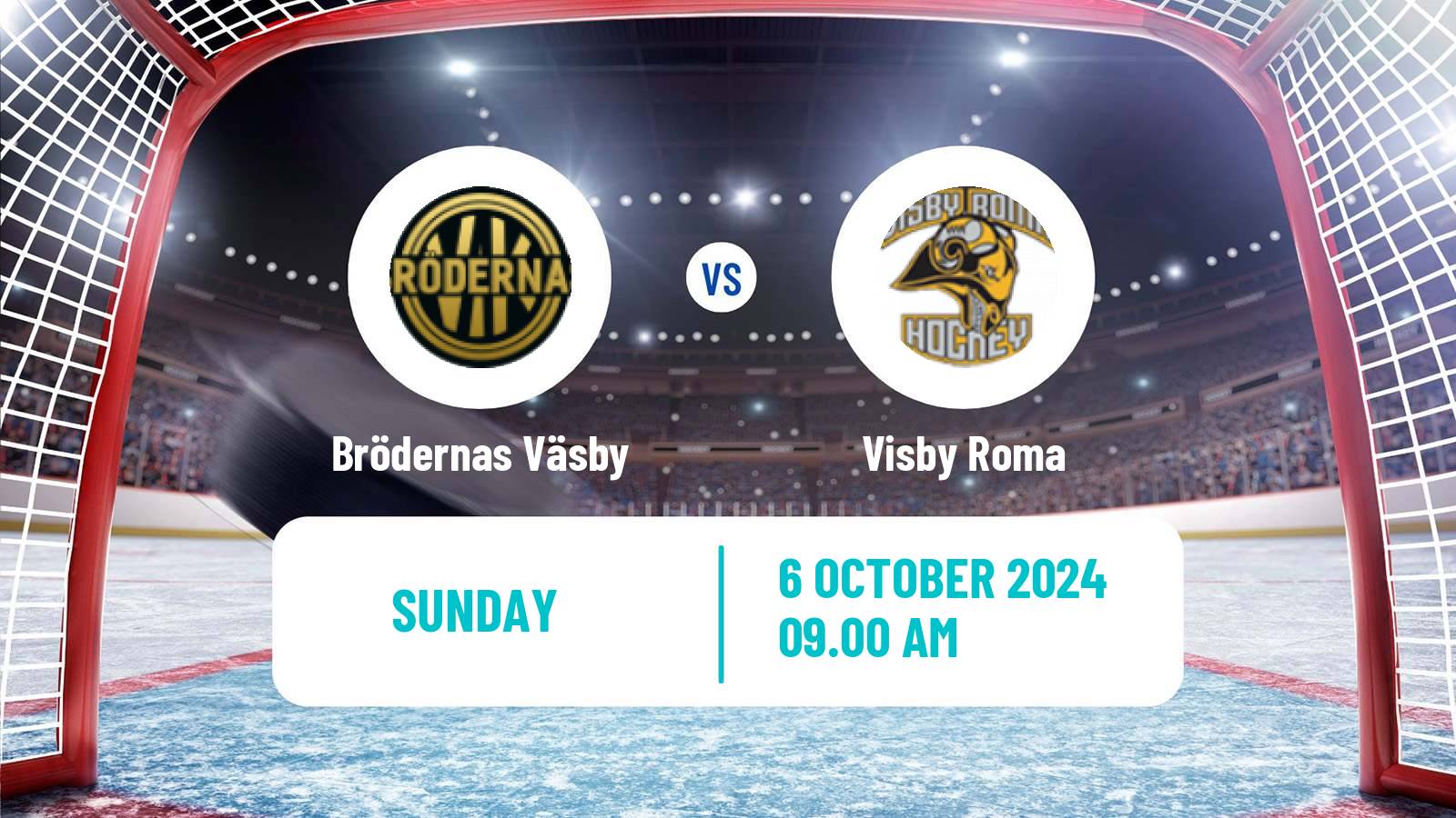 Hockey Swedish HockeyEttan Ostra Brödernas Väsby - Visby Roma