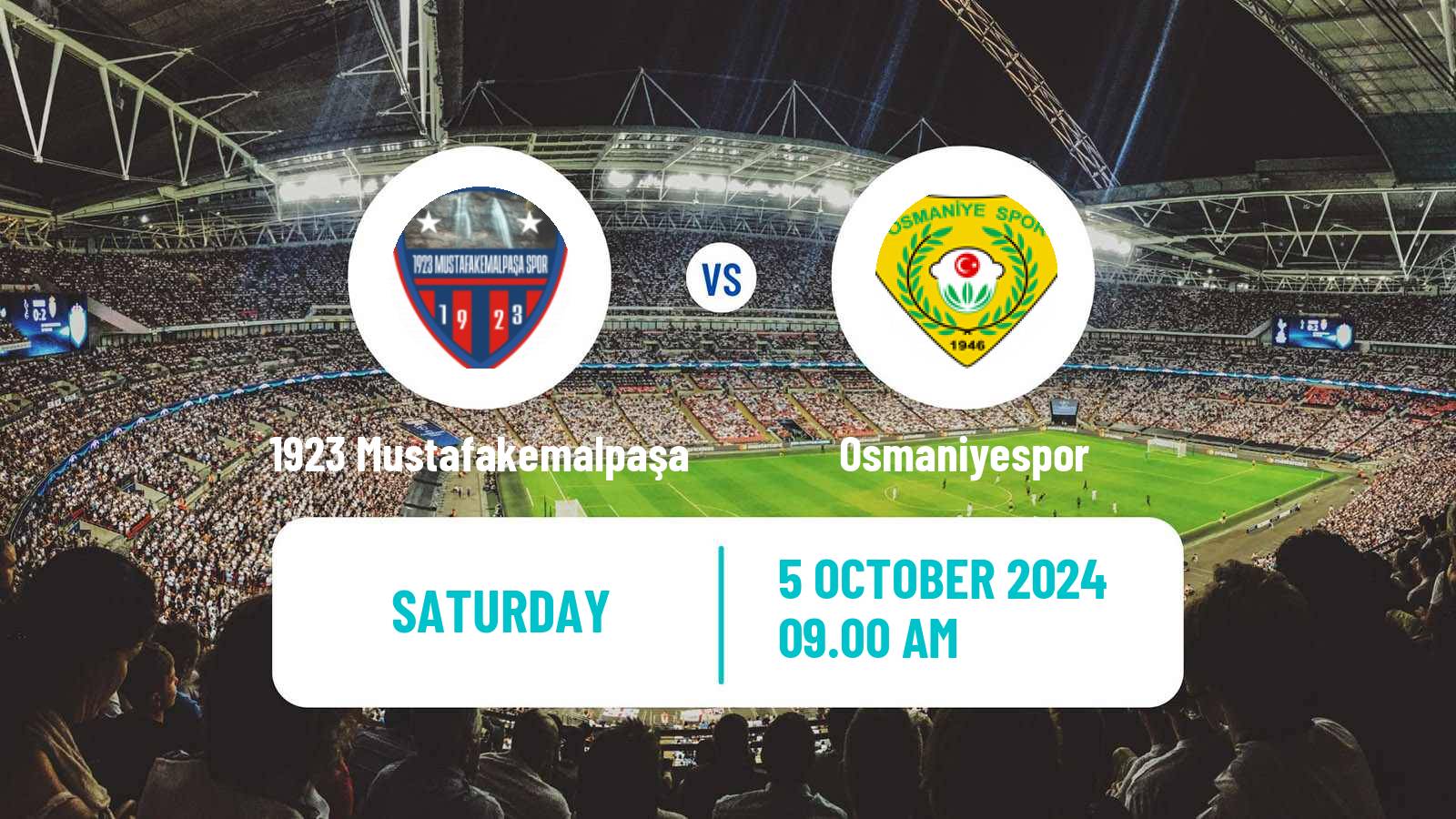 Soccer Turkish 3 Lig Group 3 1923 Mustafakemalpaşa - Osmaniyespor