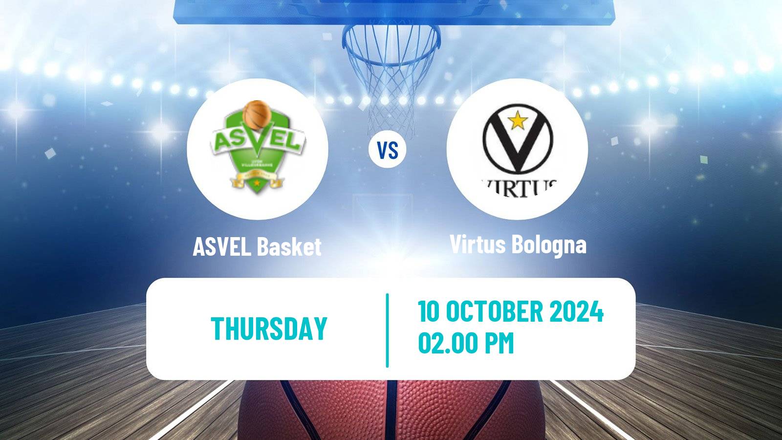 Basketball Euroleague ASVEL Basket - Virtus Bologna