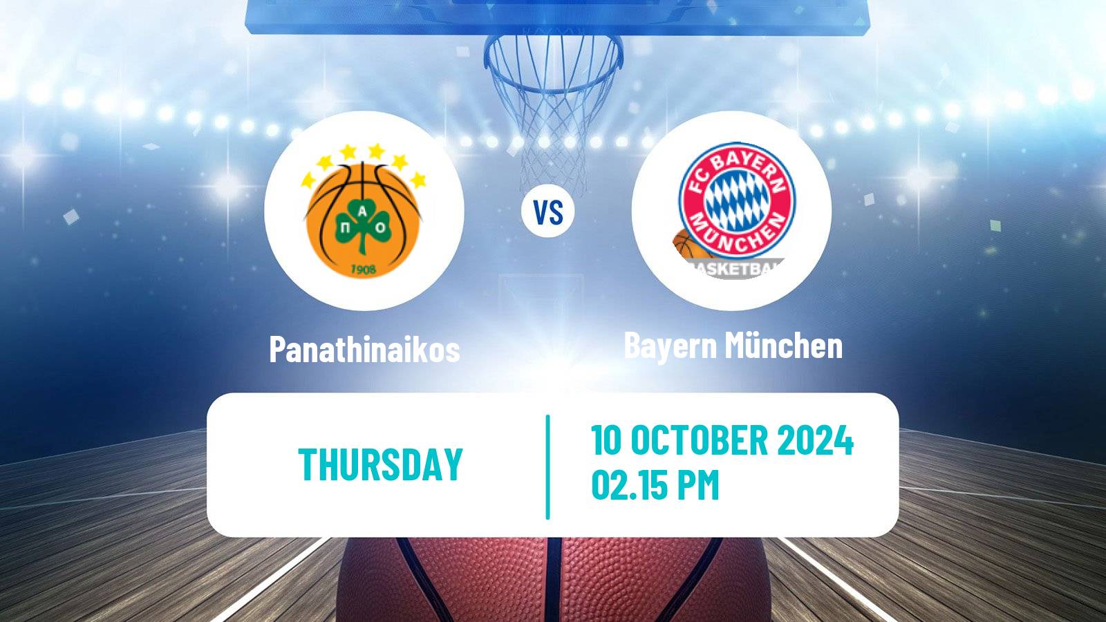 Basketball Euroleague Panathinaikos - Bayern München