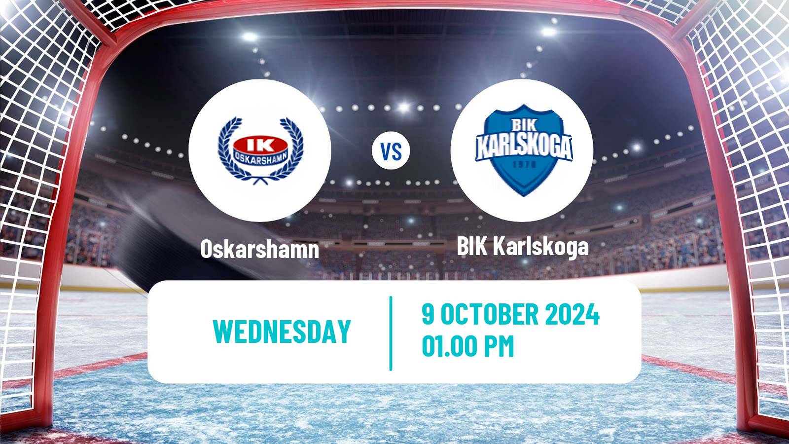 Hockey Swedish Hockey Allsvenskan Oskarshamn - BIK Karlskoga