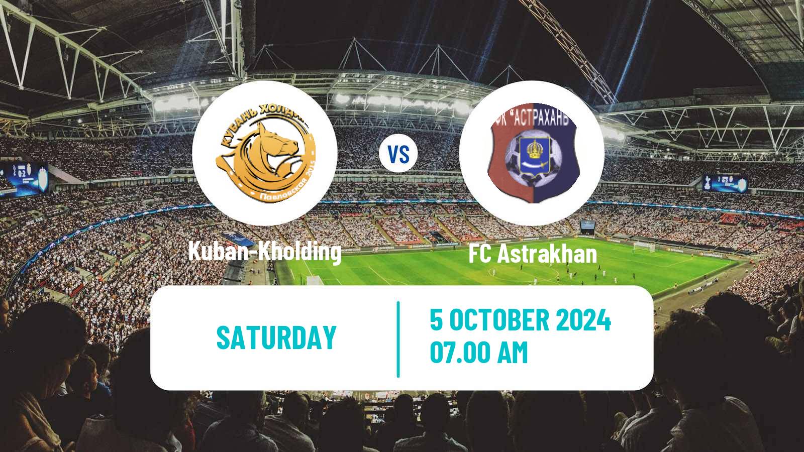 Soccer FNL 2 Division B Group 1 Kuban-Kholding - Astrakhan