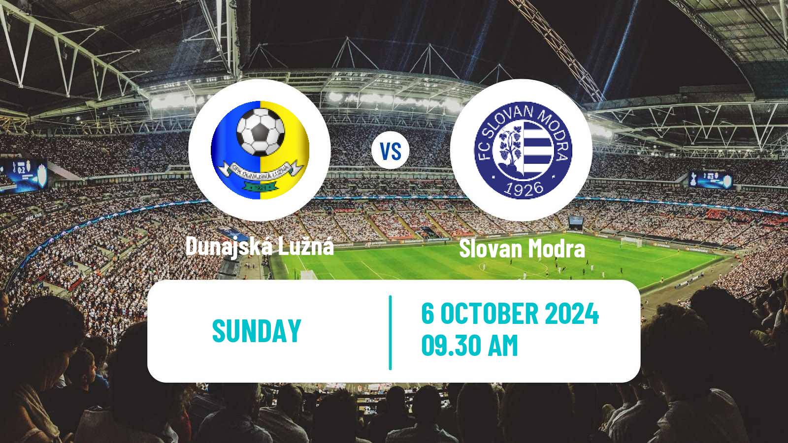 Soccer Slovak 4 Liga Bratislava Dunajská Lužná - Slovan Modra