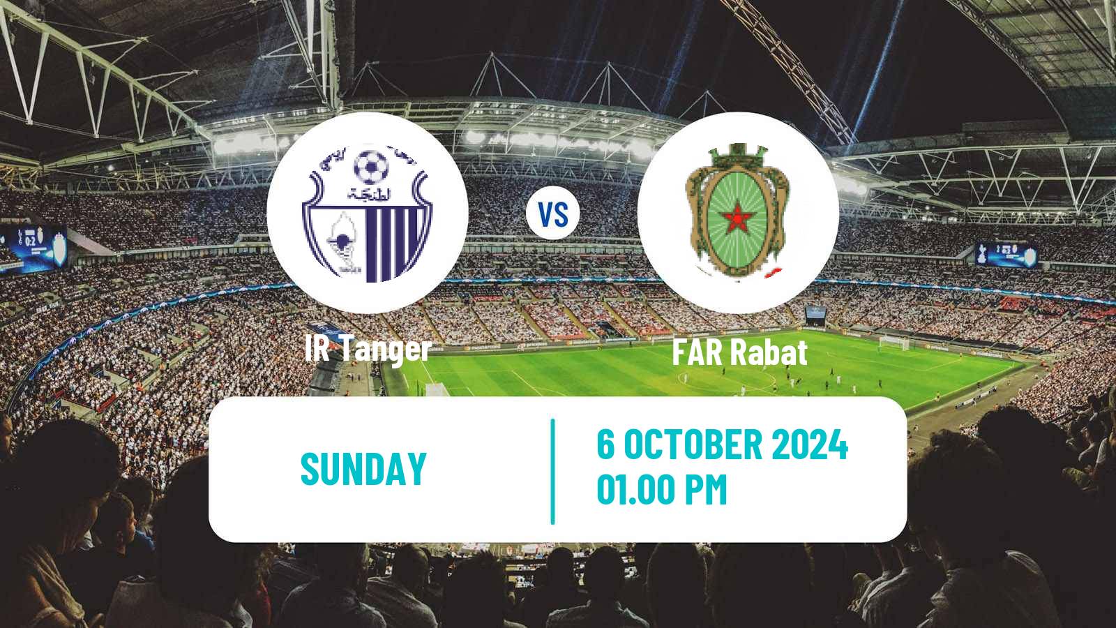 Soccer Moroccan Botola IR Tanger - FAR Rabat