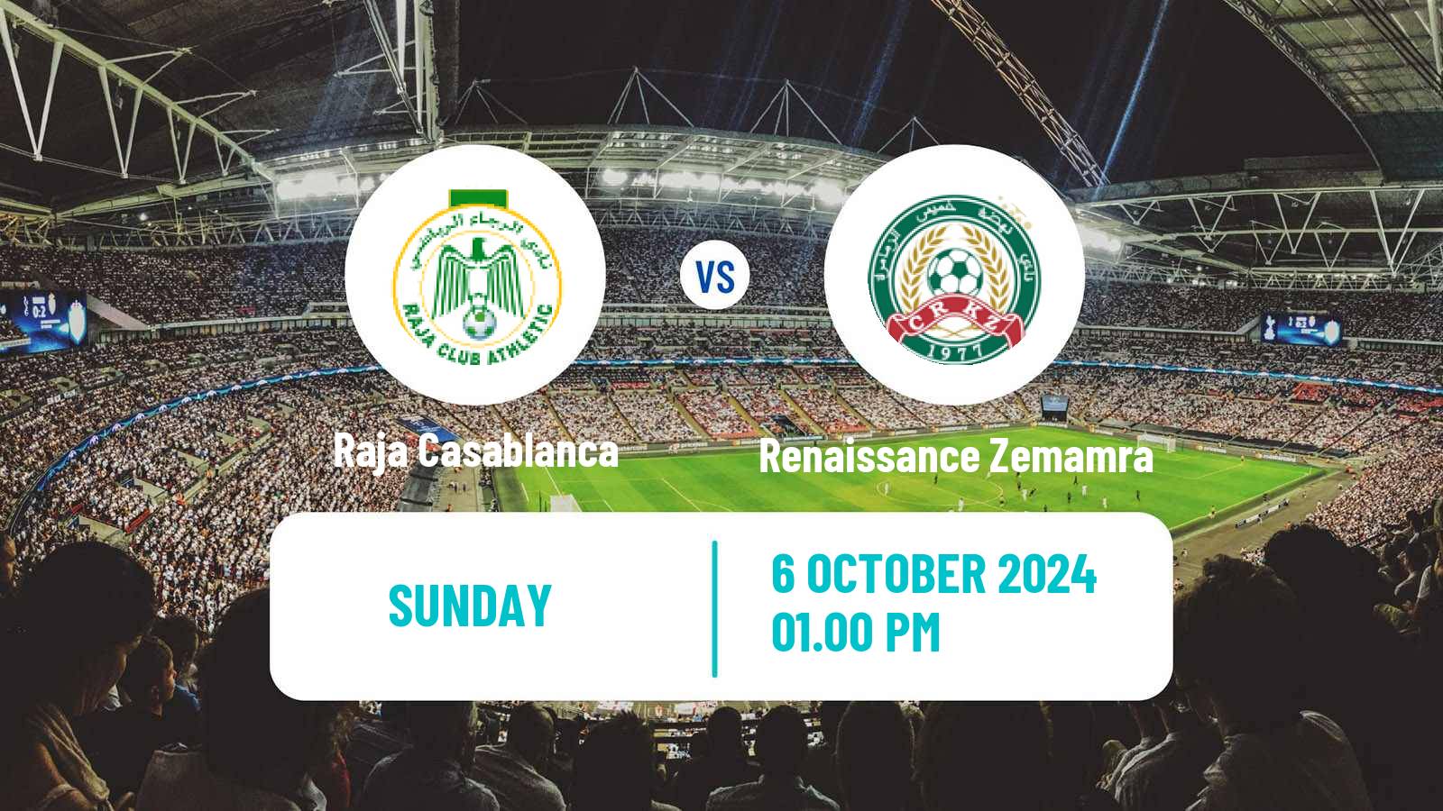 Soccer Moroccan Botola Raja Casablanca - Renaissance Zemamra