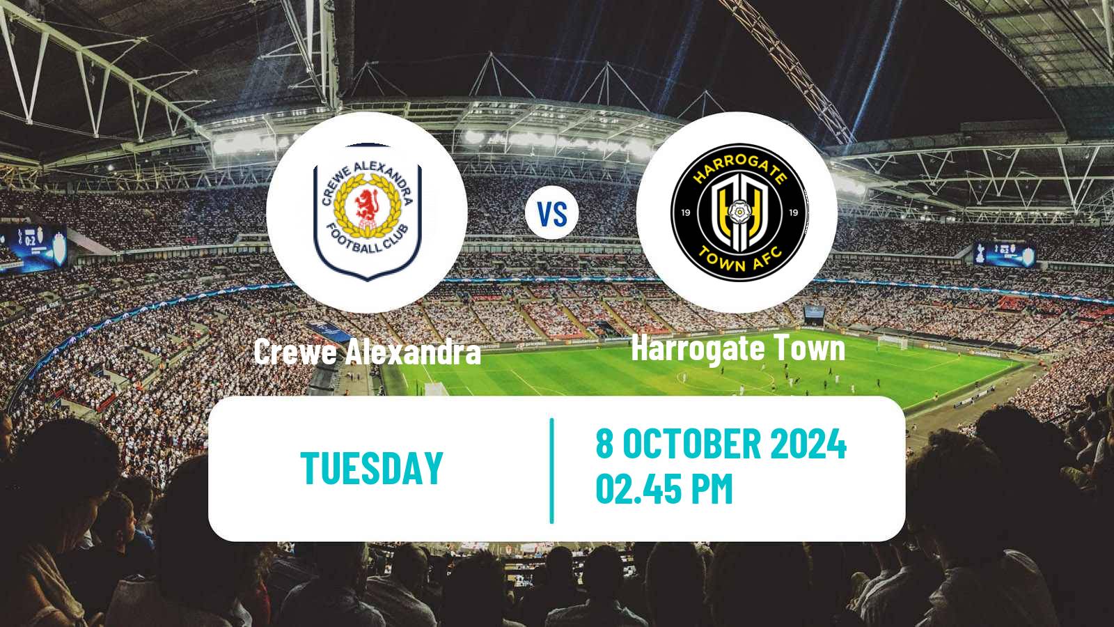 Soccer English EFL Trophy Crewe Alexandra - Harrogate Town