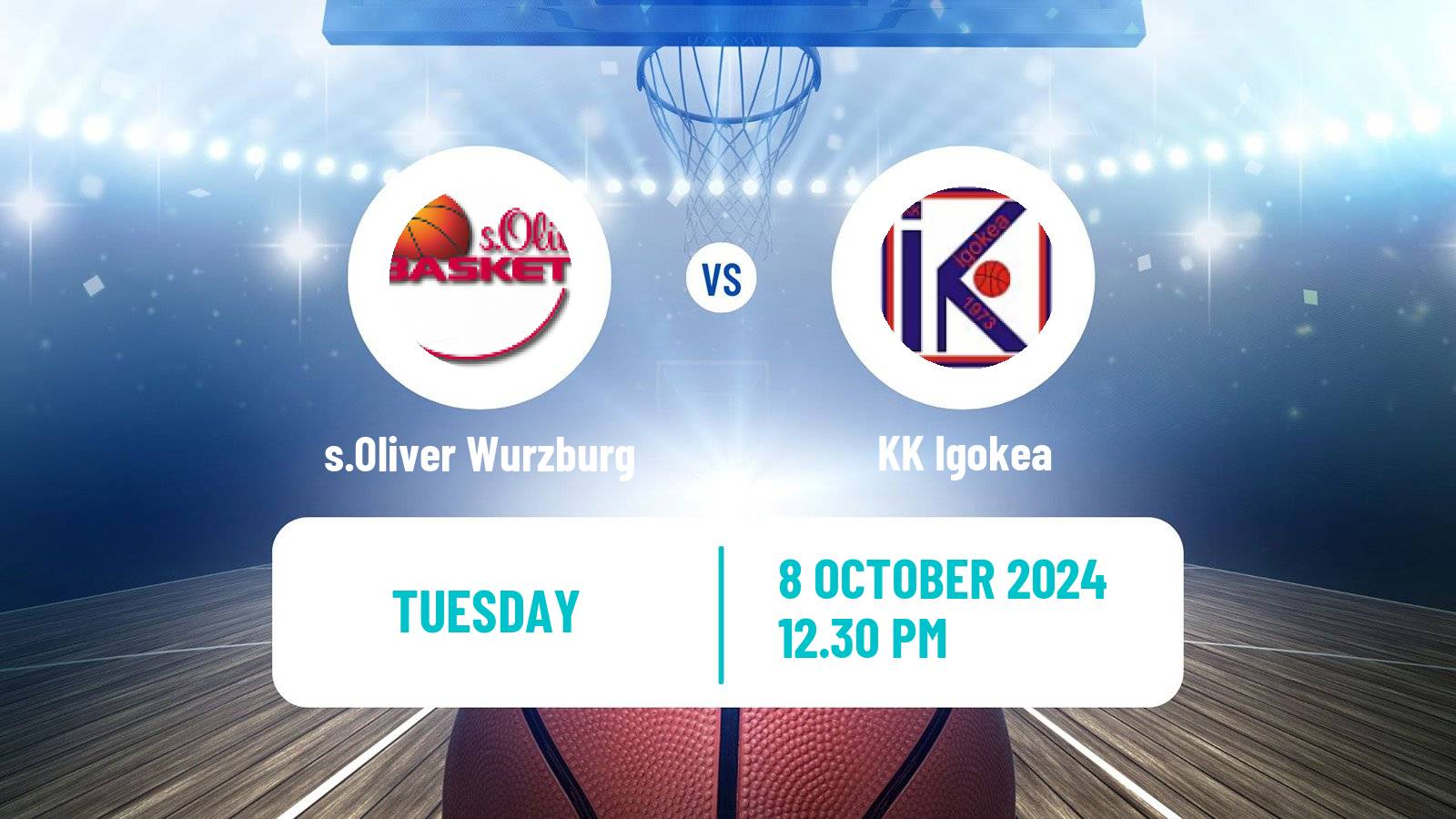 Basketball Champions League Basketball s.Oliver Wurzburg - Igokea