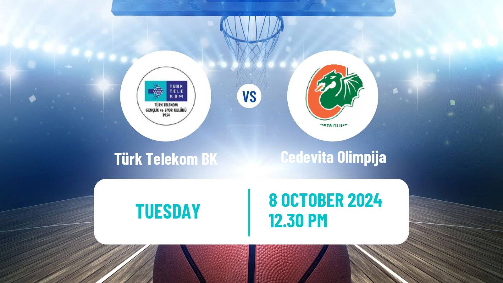 Basketball Eurocup Türk Telekom BK - Cedevita Olimpija