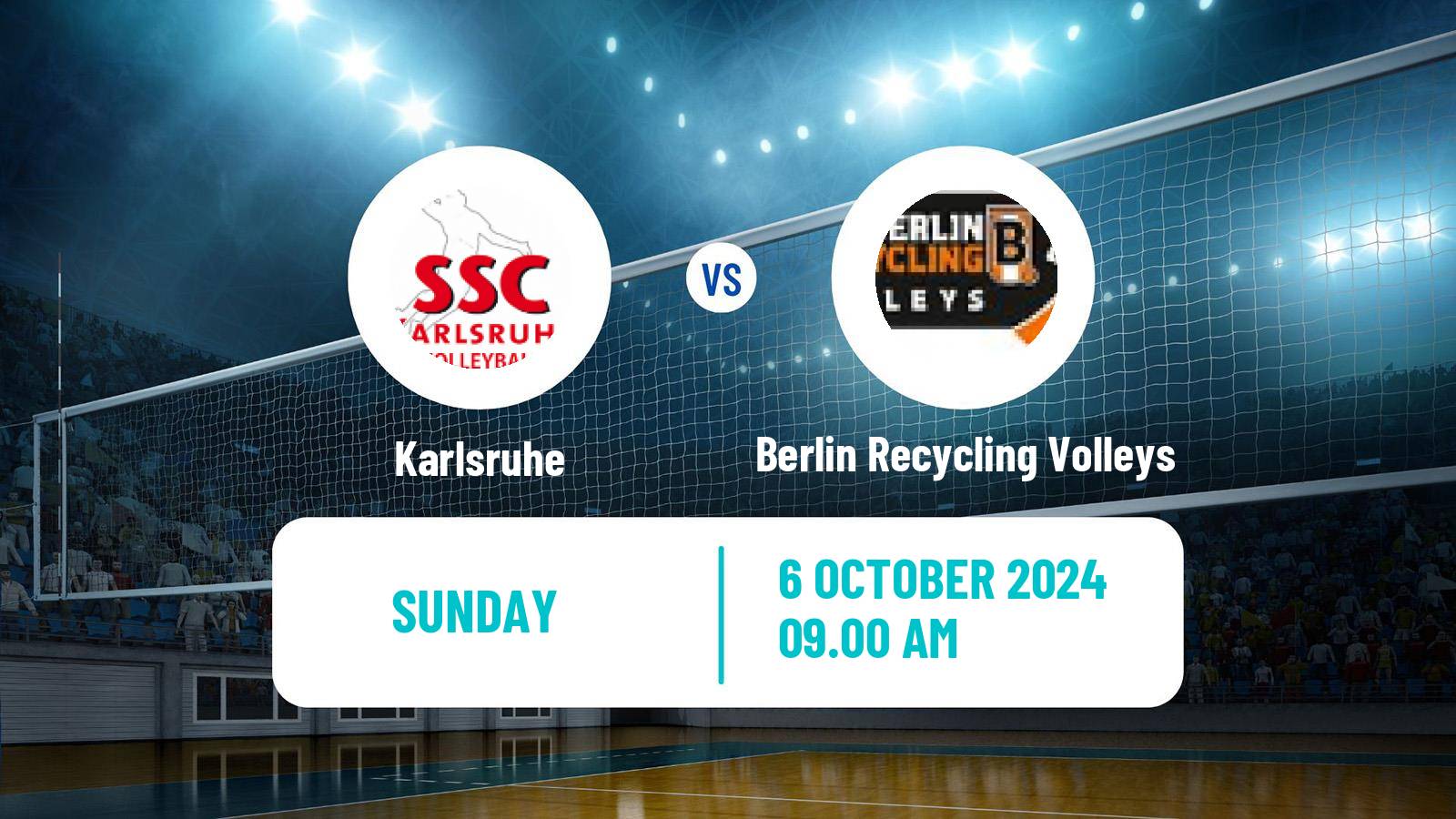 Volleyball German Bundesliga Volleyball Karlsruhe - Berlin Recycling Volleys