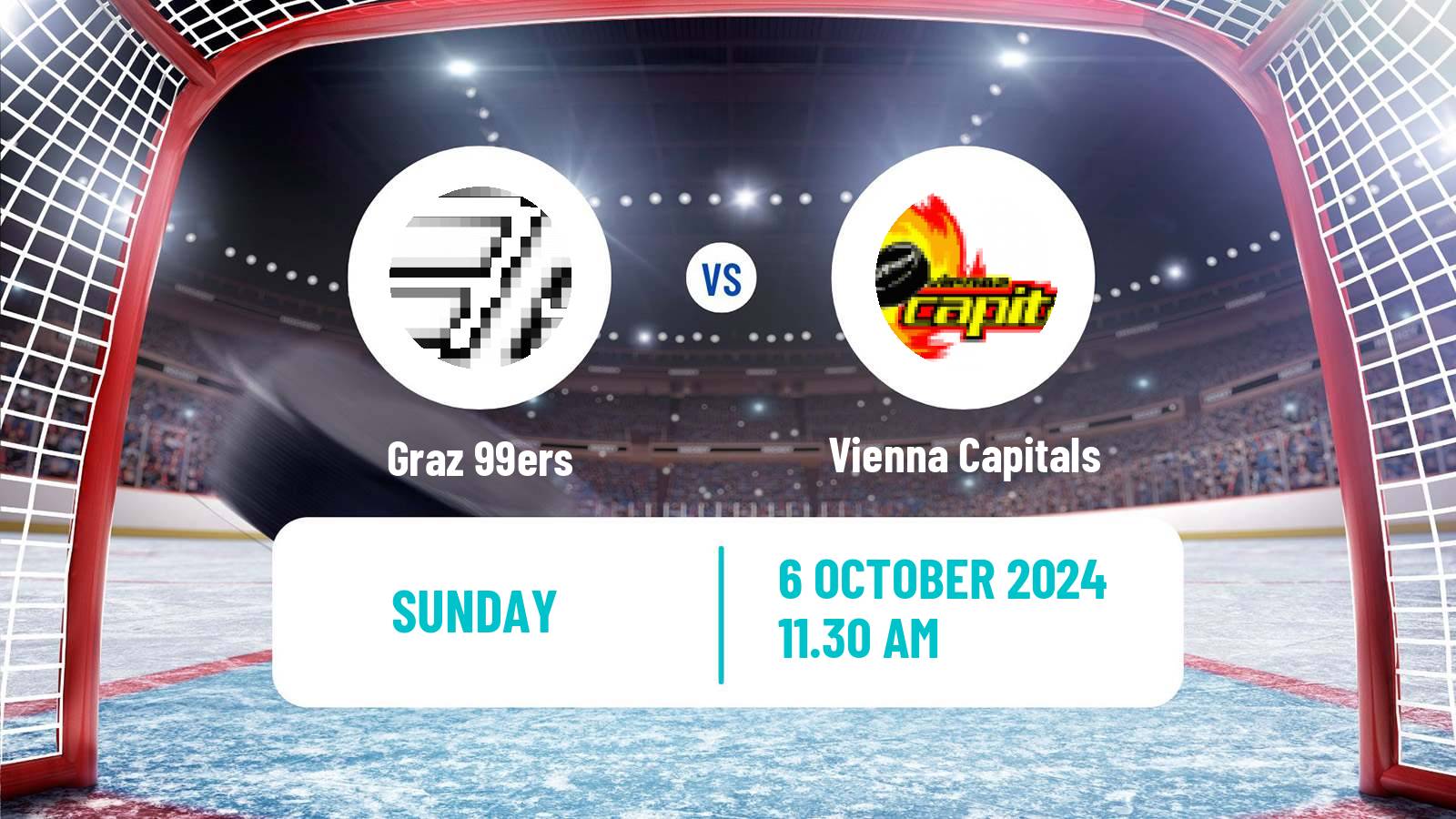 Hockey Austrian Ice Hockey League Graz 99ers - Vienna Capitals