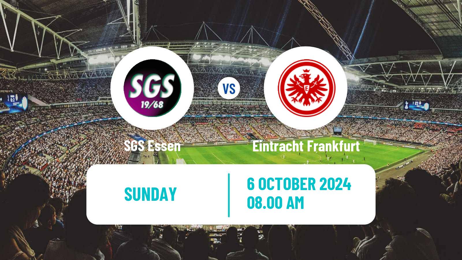 Soccer German Bundesliga Women SGS Essen - Eintracht Frankfurt