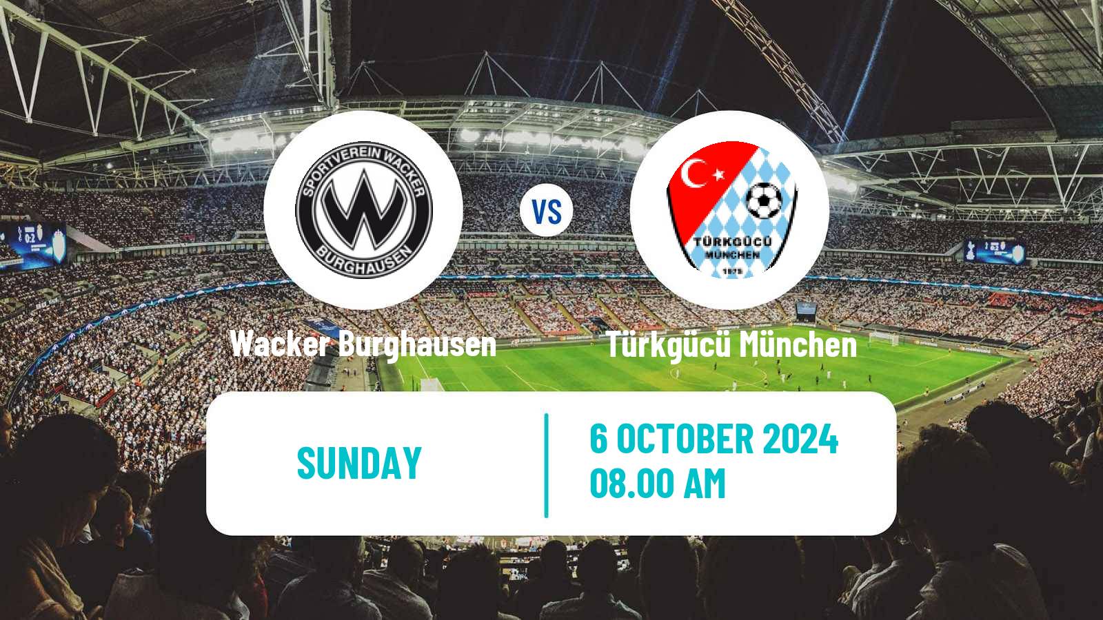 Soccer German Regionalliga Bayern Wacker Burghausen - Türkgücü München