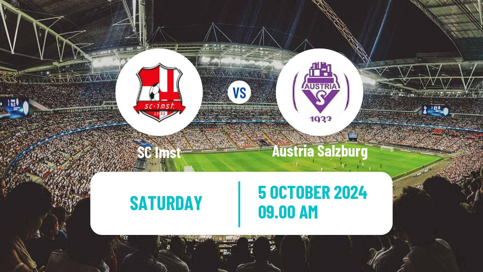 Soccer Austrian Regionalliga West Imst - Austria Salzburg