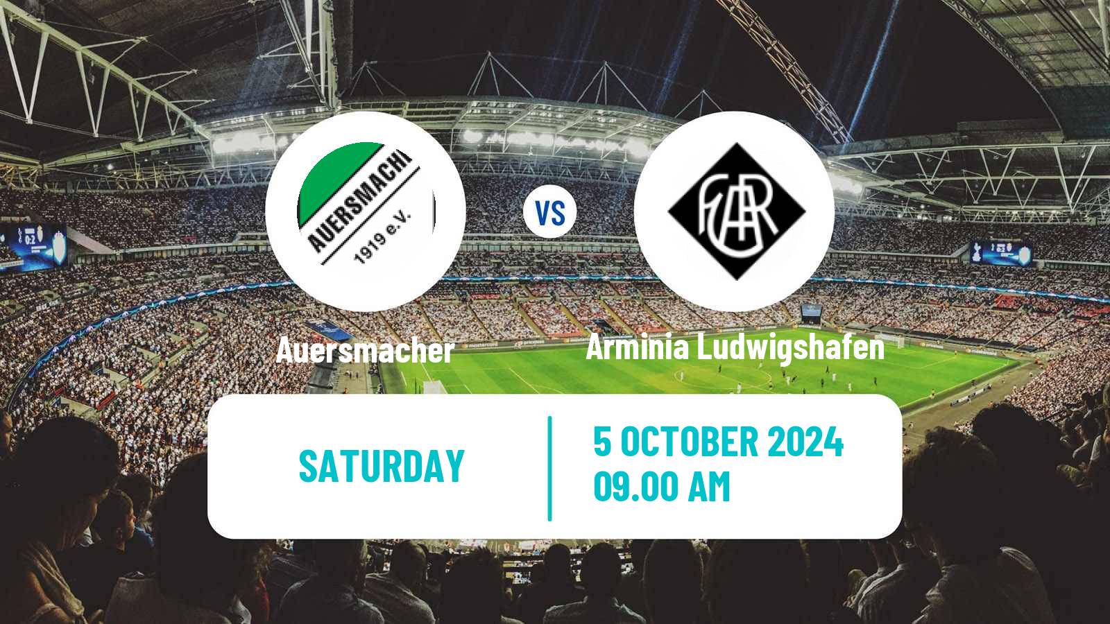 Soccer German Oberliga Rheinland-Pfalz/Saar Auersmacher - Arminia Ludwigshafen