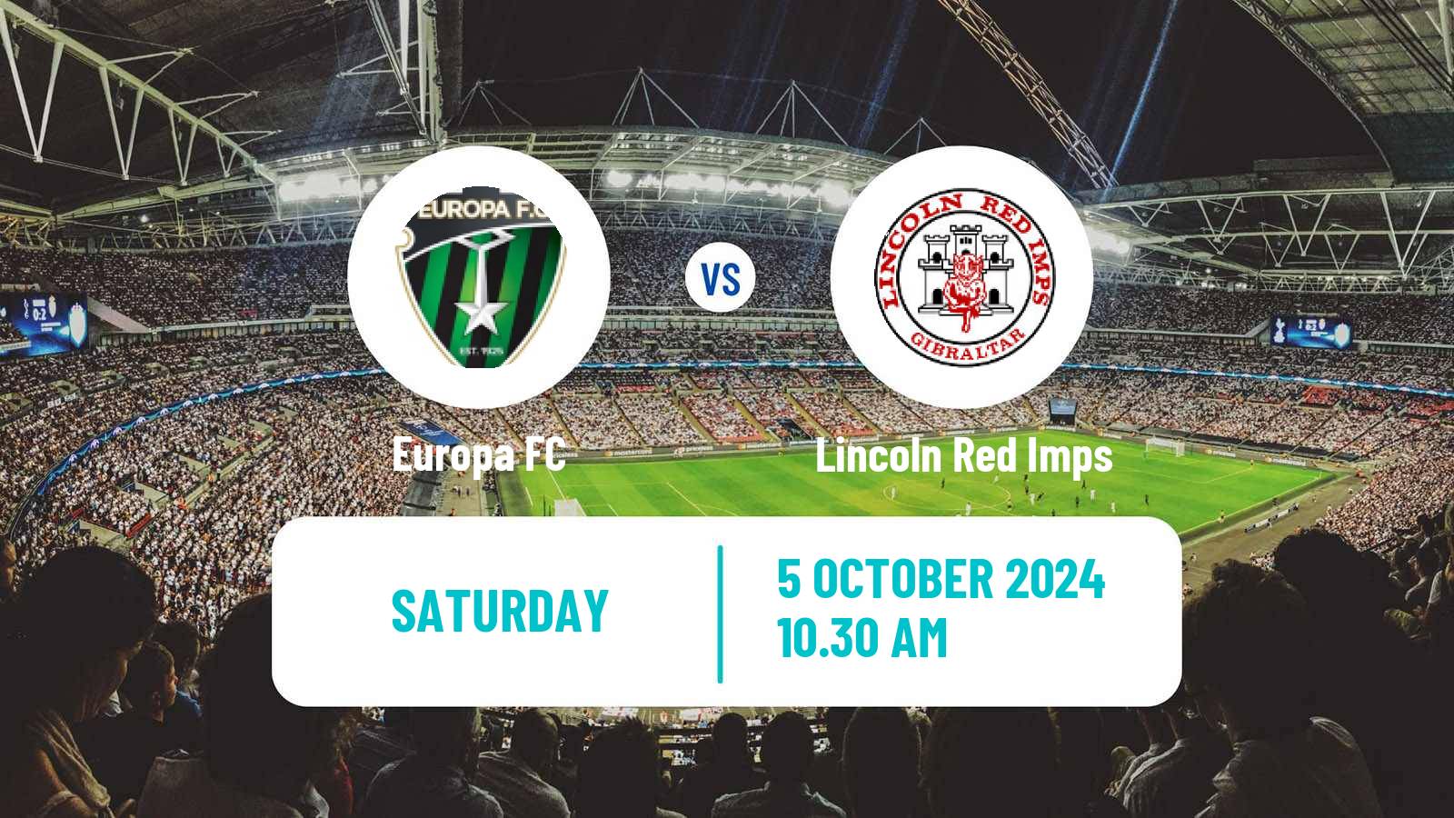 Soccer Gibraltar National League Europa - Lincoln Red Imps