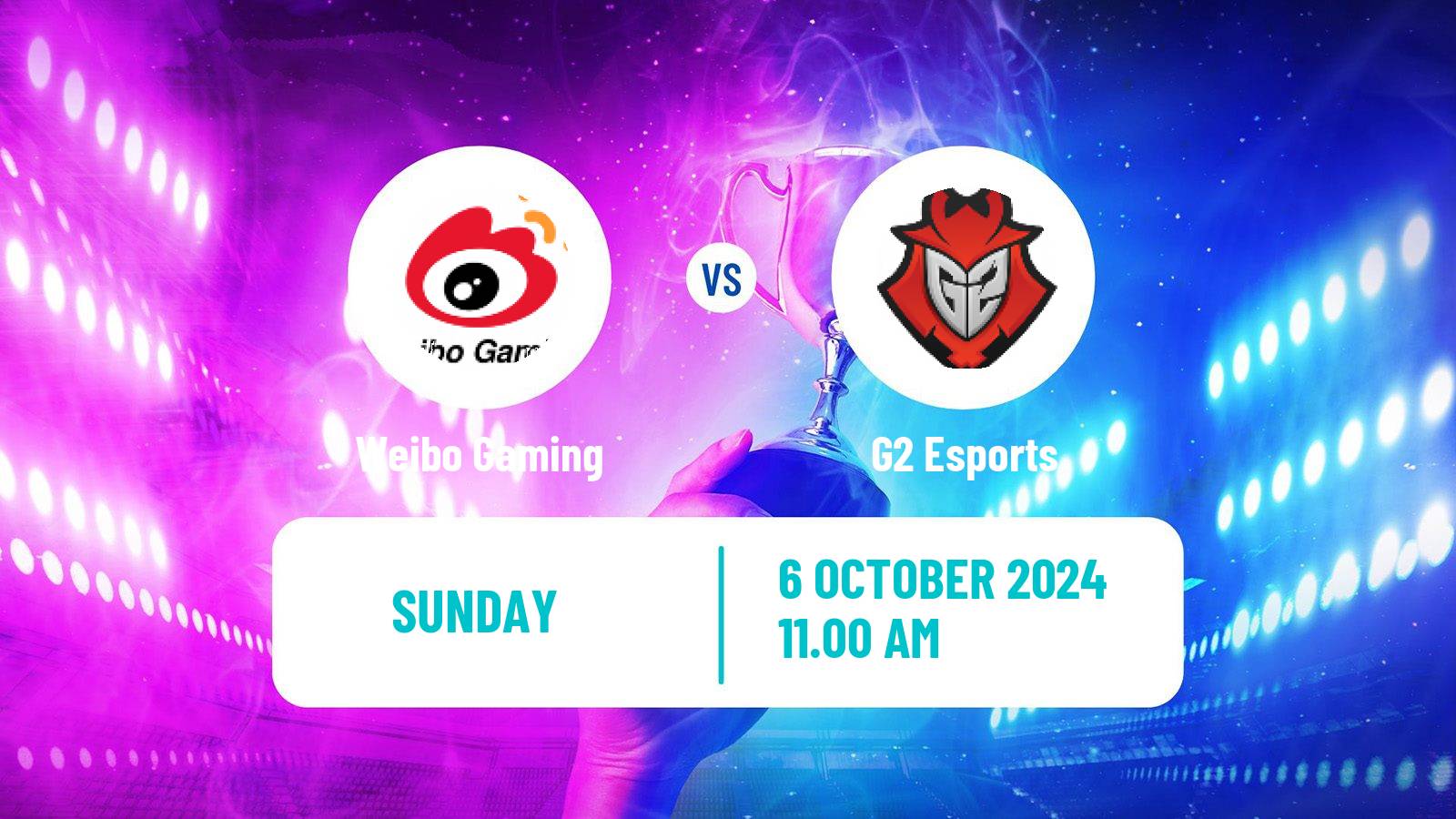 Esports League Of Legends World Championship Weibo Gaming - G2 Esports