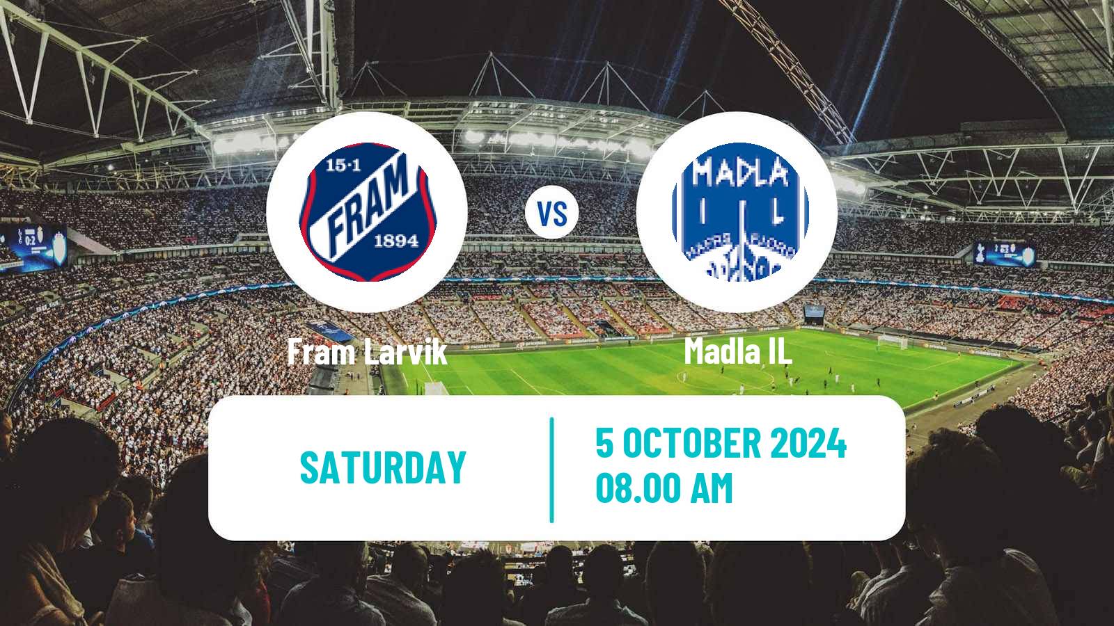 Soccer Norwegian Division 3 - Group 2 Fram Larvik - Madla