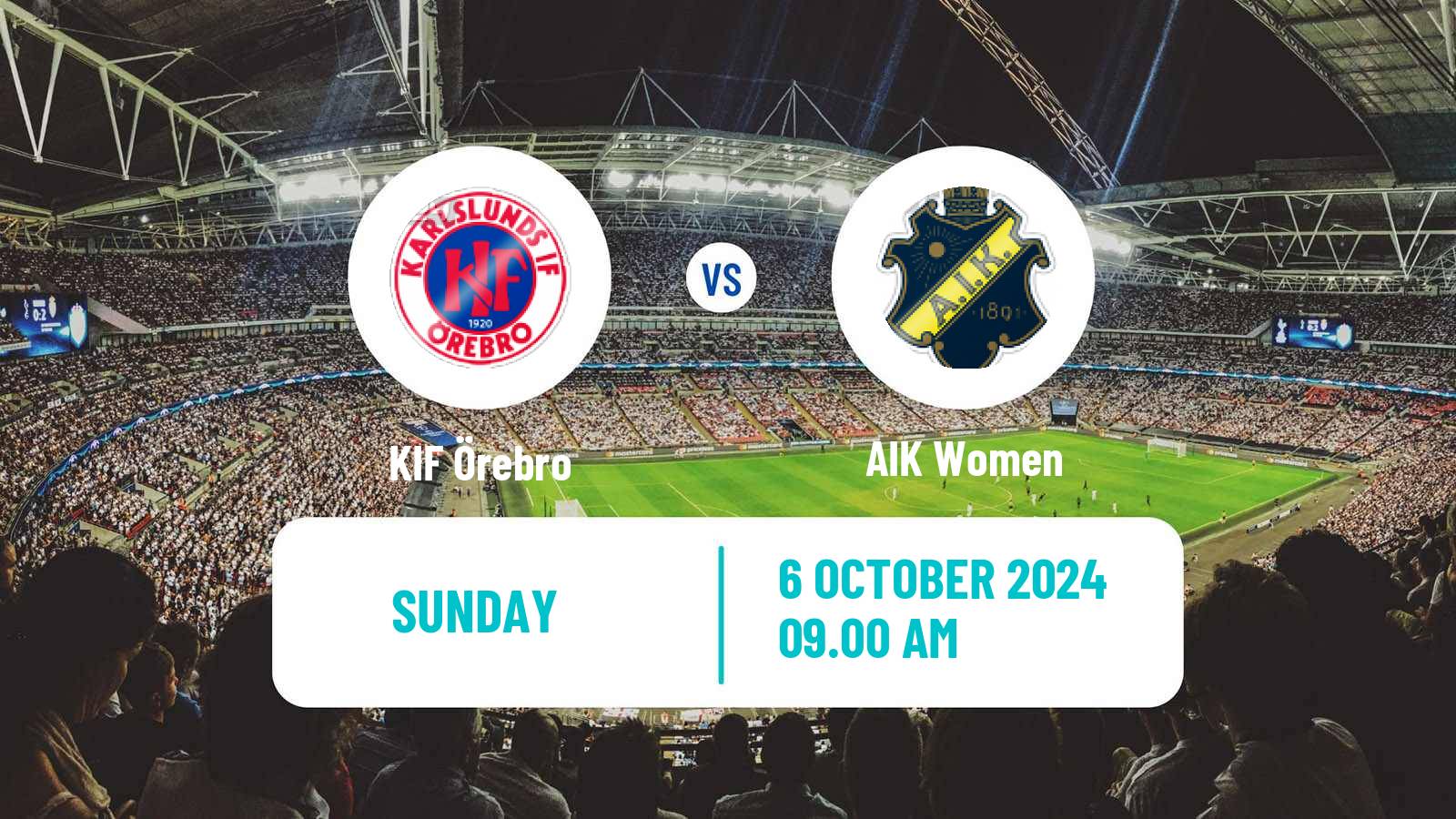 Soccer Swedish Allsvenskan Women Örebro - AIK