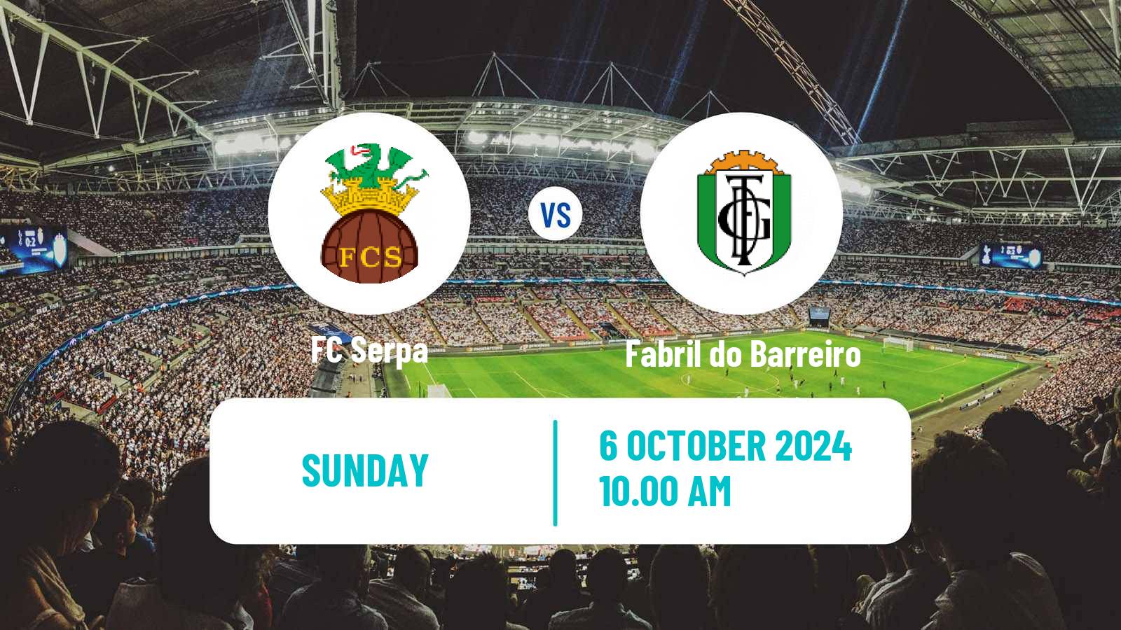 Soccer Campeonato de Portugal - Group D Serpa - Fabril do Barreiro