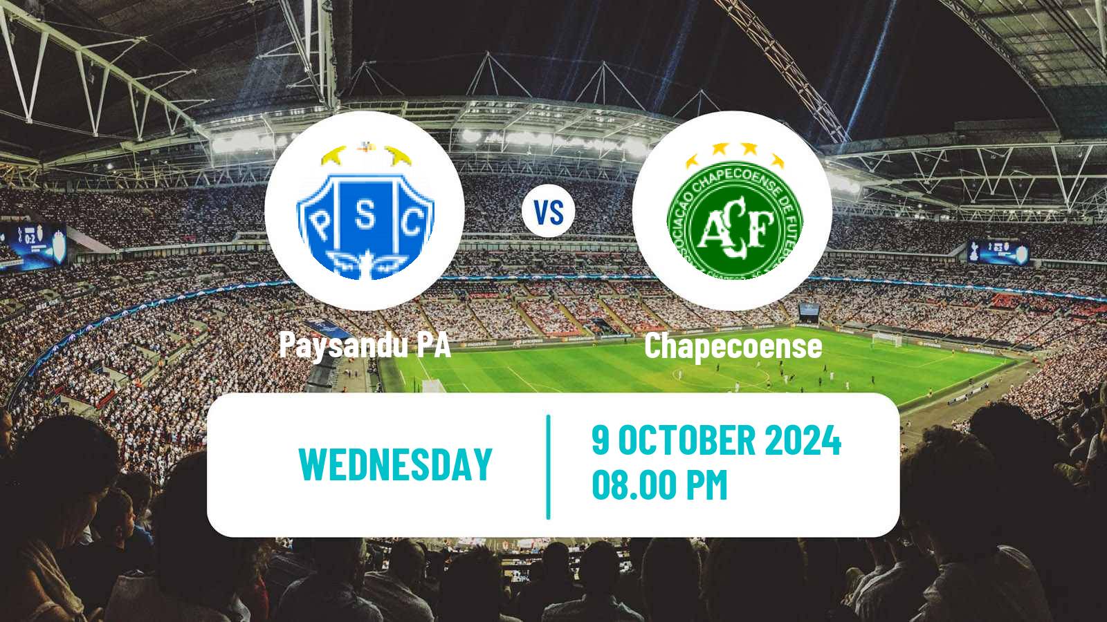 Soccer Brazilian Serie B Paysandu - Chapecoense