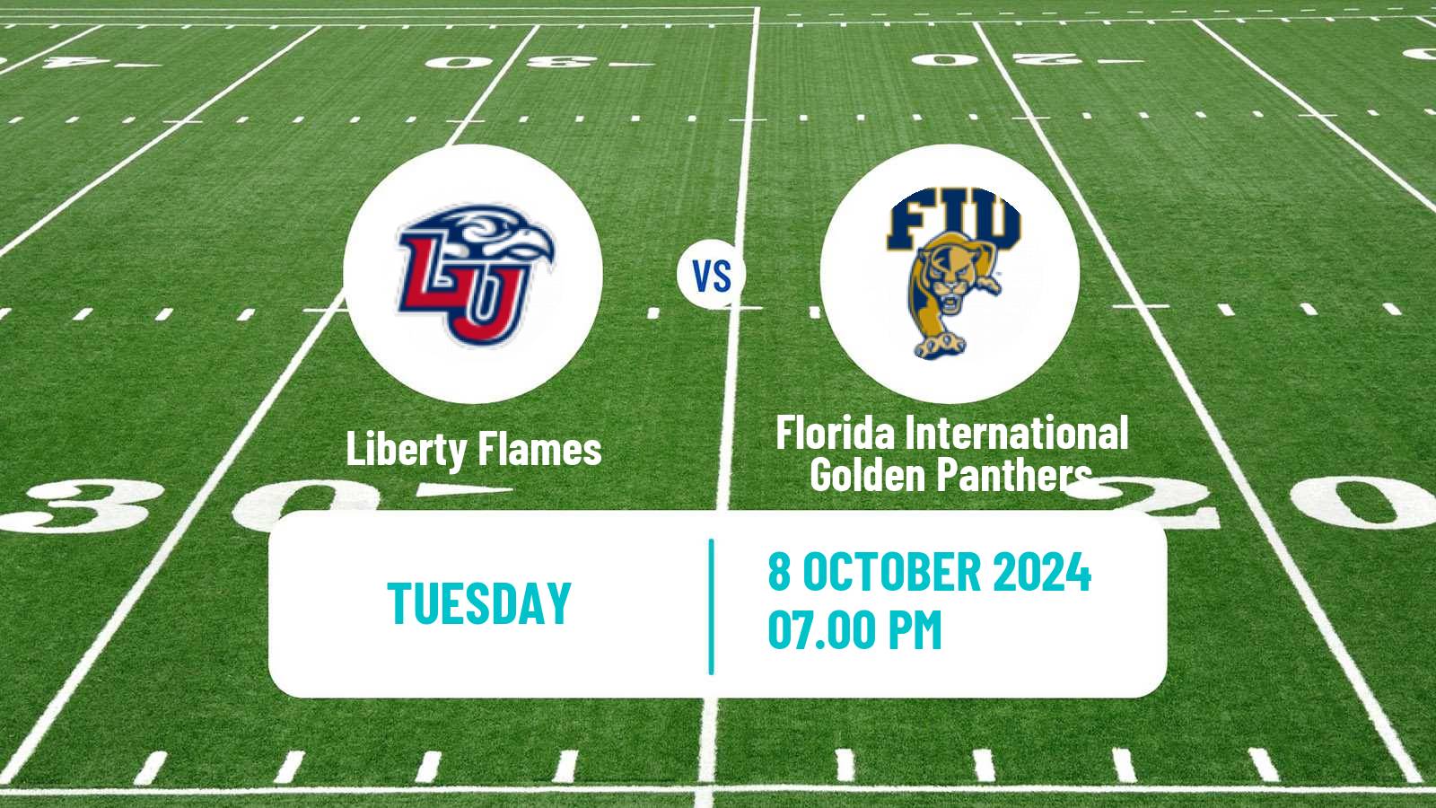 American football NCAA College Football Liberty Flames - Florida International Golden Panthers