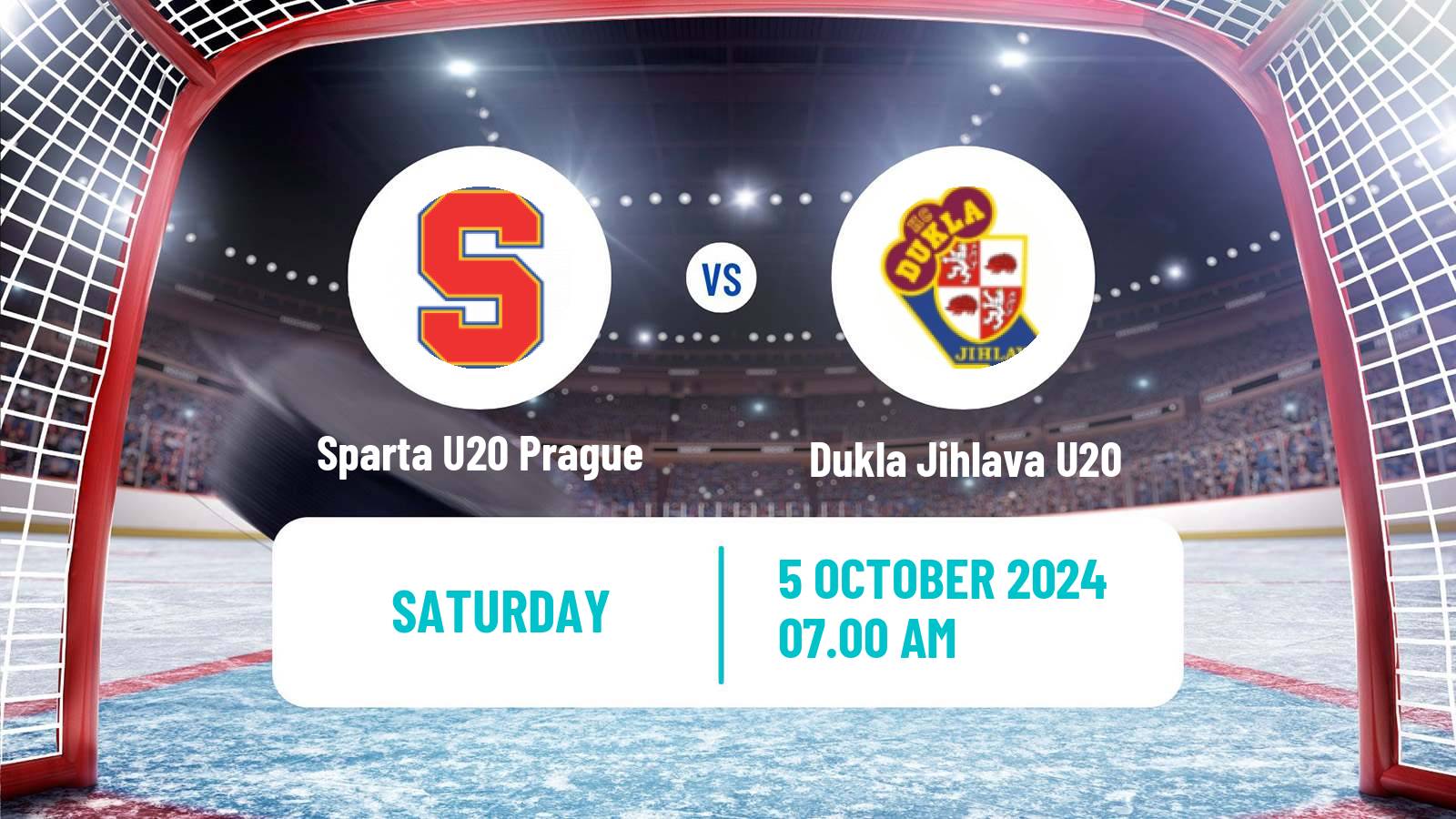 Hockey Czech ELJ Sparta U20 Prague - Dukla Jihlava U20