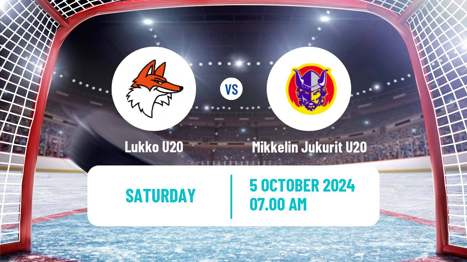 Hockey Finnish SM-sarja U20 Lukko U20 - Mikkelin Jukurit U20