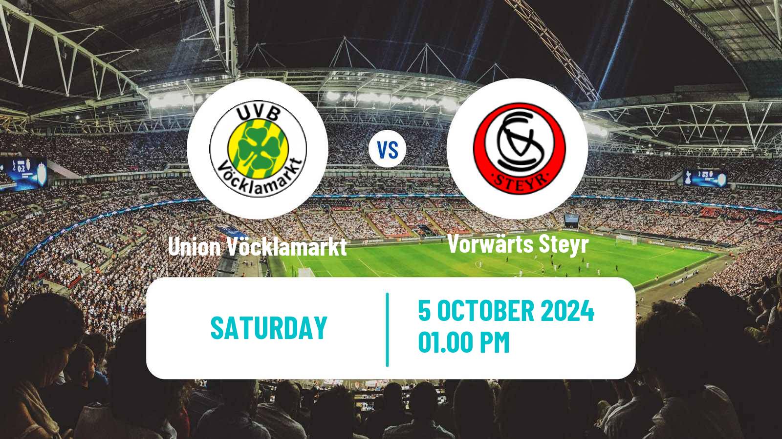 Soccer Austrian Regionalliga Central Union Vöcklamarkt - Vorwärts Steyr