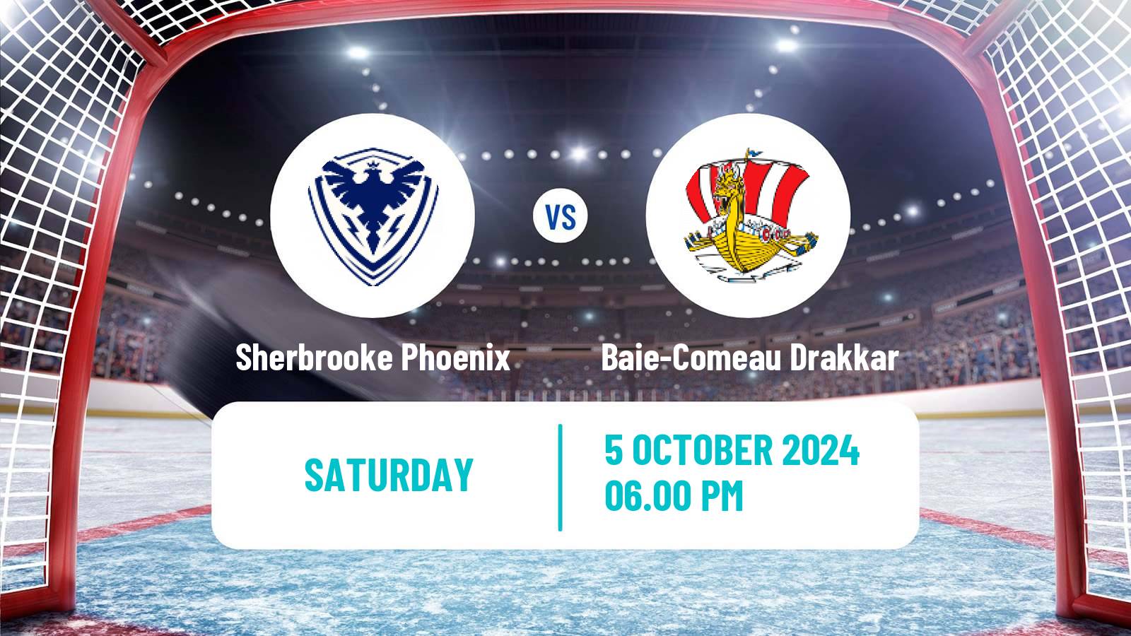 Hockey QMJHL Sherbrooke Phoenix - Baie-Comeau Drakkar