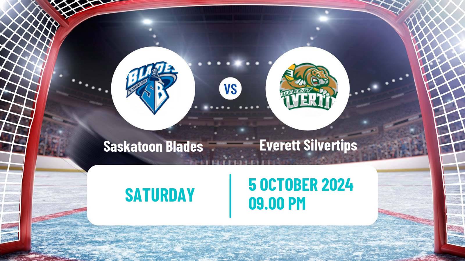 Hockey WHL Saskatoon Blades - Everett Silvertips