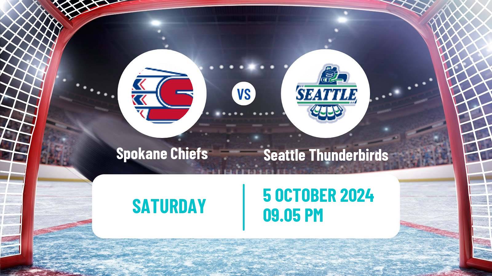 Hockey WHL Spokane Chiefs - Seattle Thunderbirds