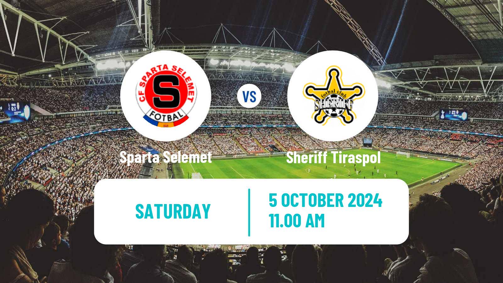 Soccer Moldovan Super Liga Sparta Selemet - Sheriff Tiraspol