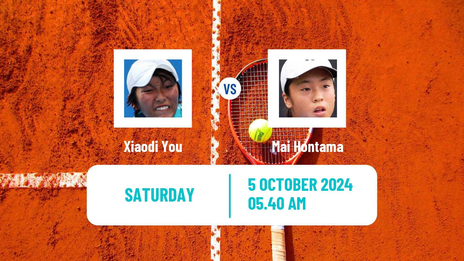 Tennis WTA Wuhan Xiaodi You - Mai Hontama