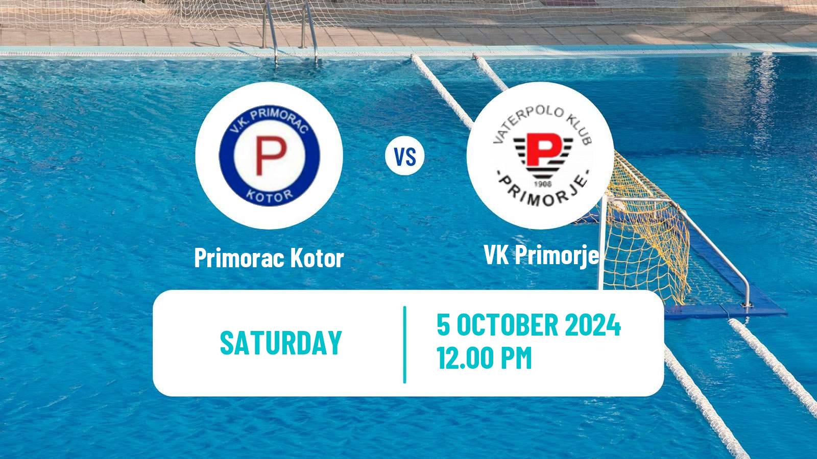 Water polo Regional League Water Polo Primorac Kotor - Primorje