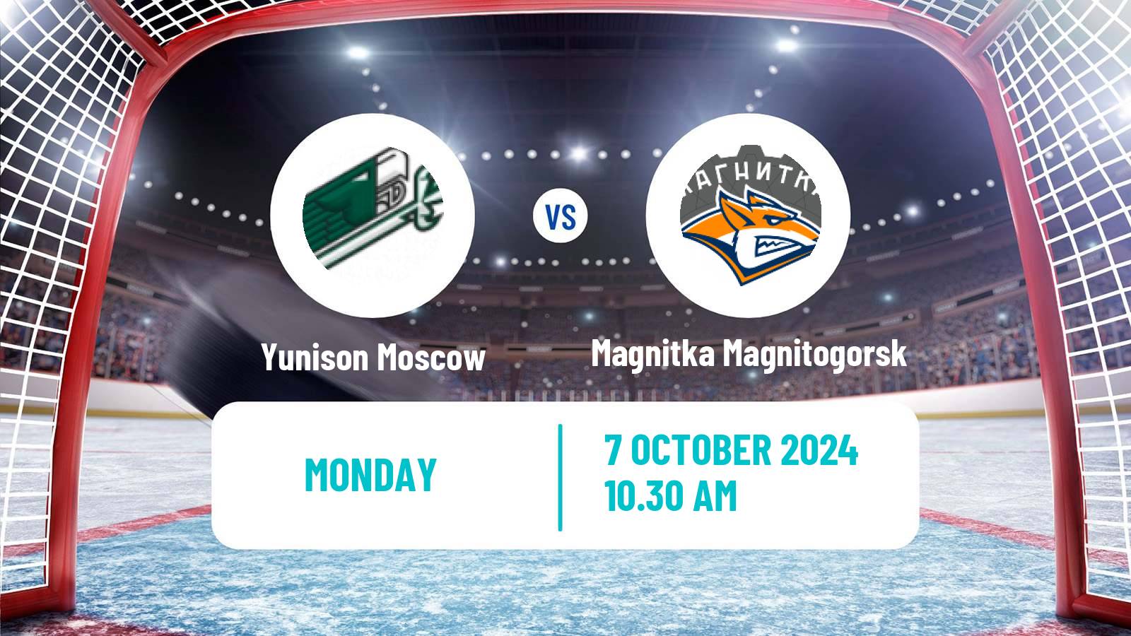 Hockey VHL Yunison Moscow - Magnitka Magnitogorsk