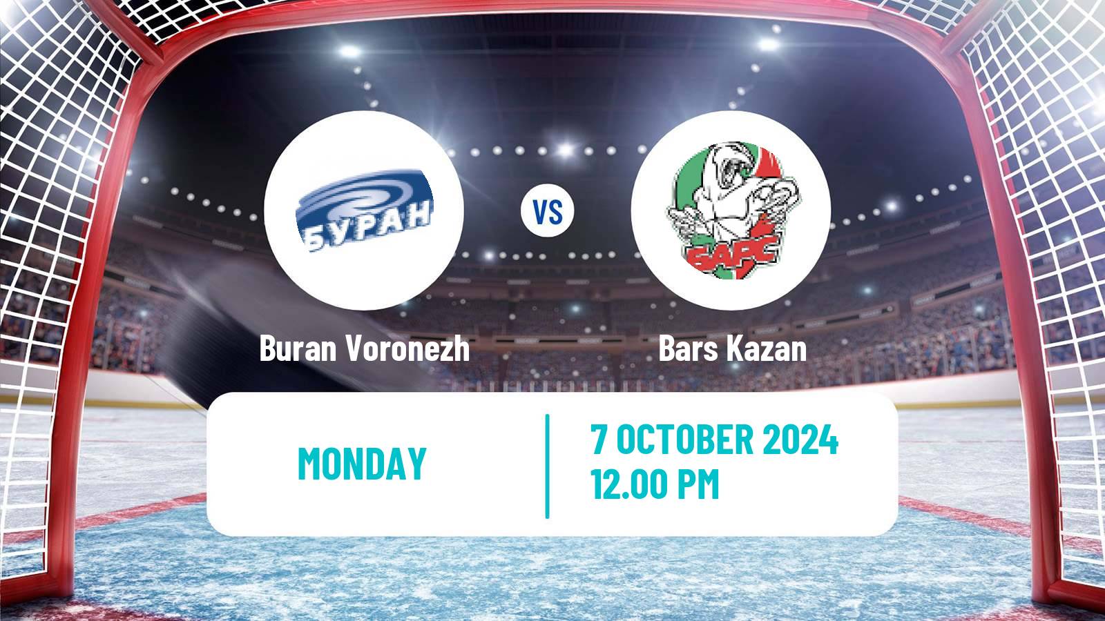 Hockey VHL Buran Voronezh - Bars Kazan