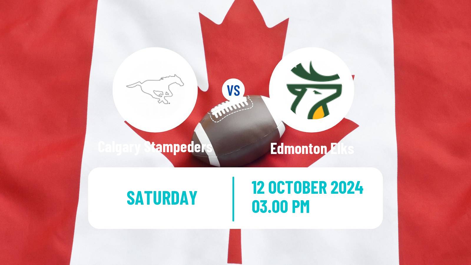 Canadian football CFL Calgary Stampeders - Edmonton Elks