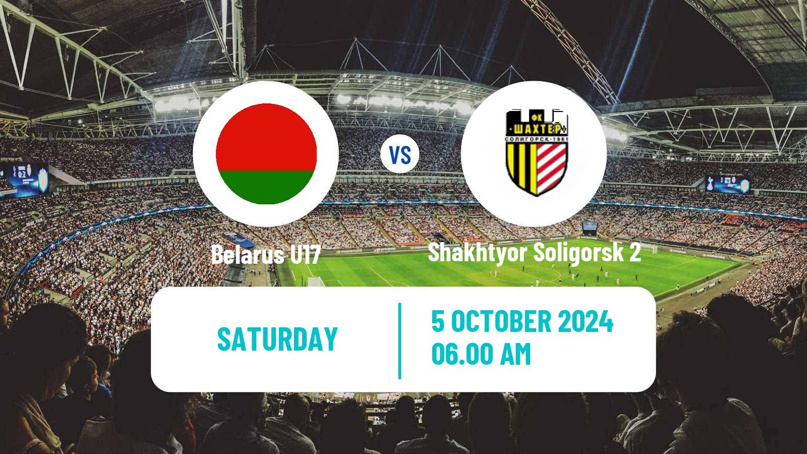 Soccer Belarusian Pershaya Liga Belarus U17 - Shakhtyor Soligorsk 2