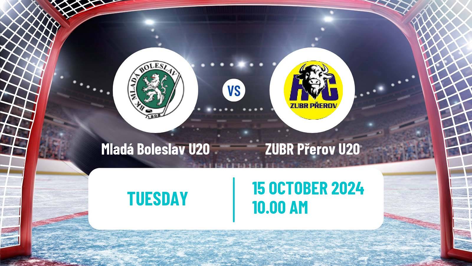 Hockey Czech ELJ Mladá Boleslav U20 - ZUBR Přerov U20