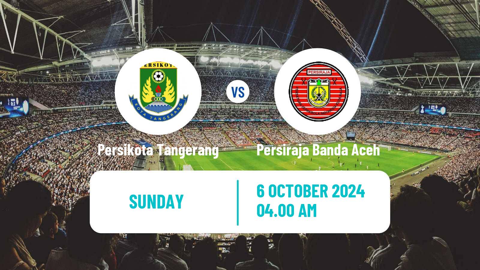 Soccer Indonesian Liga 2 Persikota Tangerang - Persiraja Banda Aceh