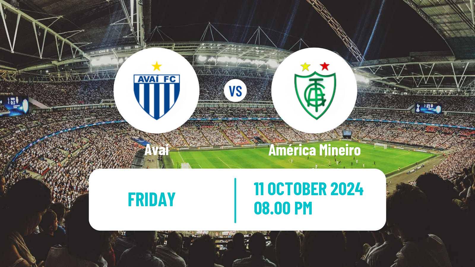 Soccer Brazilian Serie B Avaí - América Mineiro