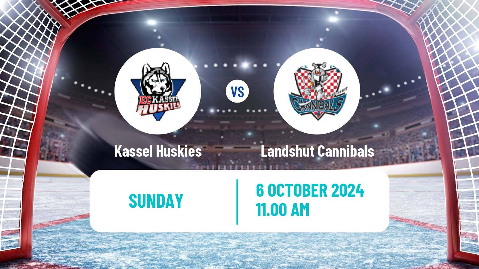 Hockey German DEL2 Kassel Huskies - Landshut Cannibals