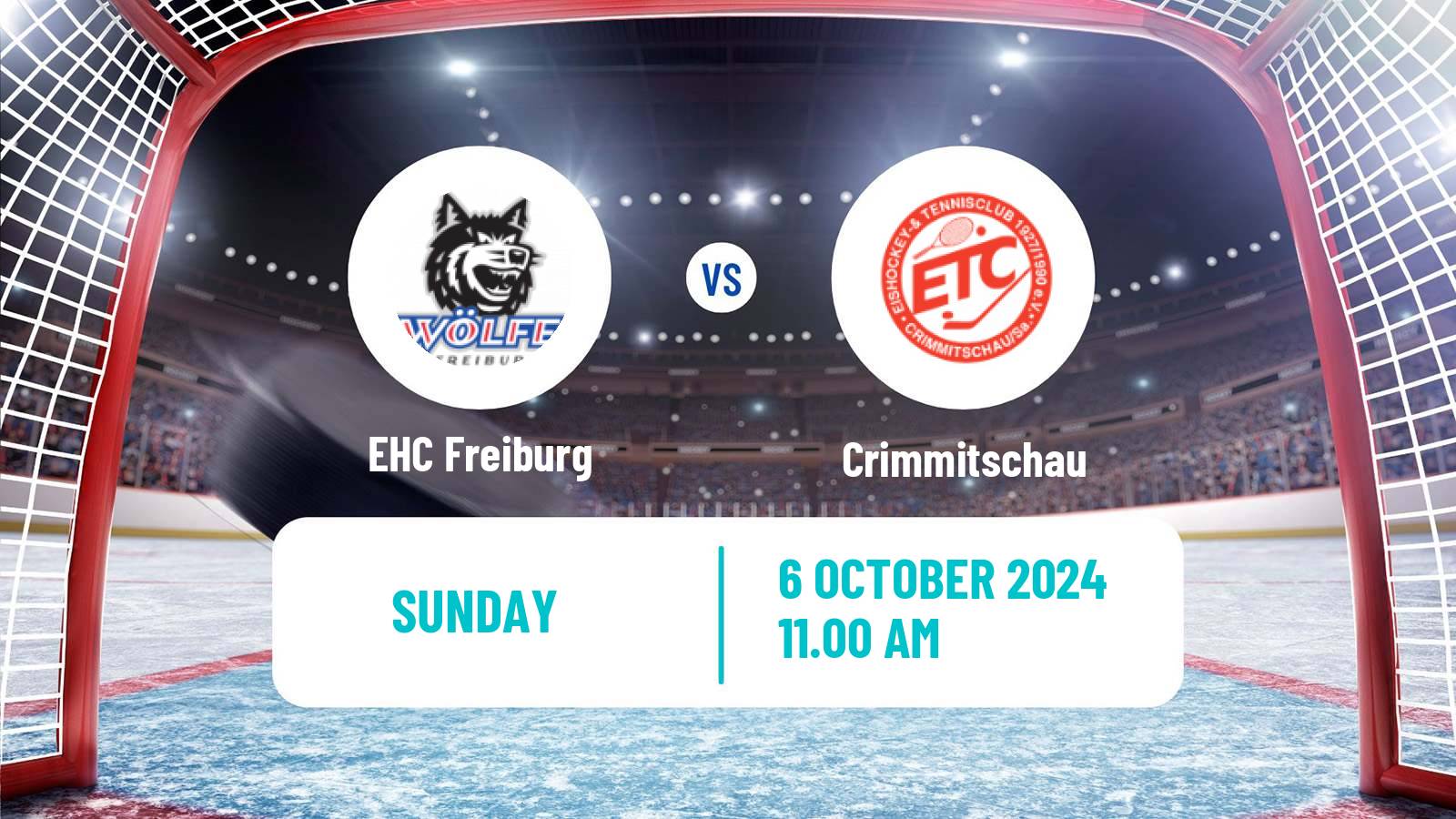 Hockey German DEL2 EHC Freiburg - Crimmitschau