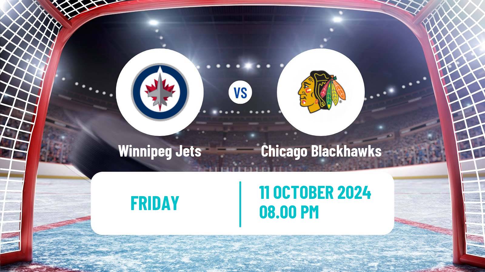 Hockey NHL Winnipeg Jets - Chicago Blackhawks