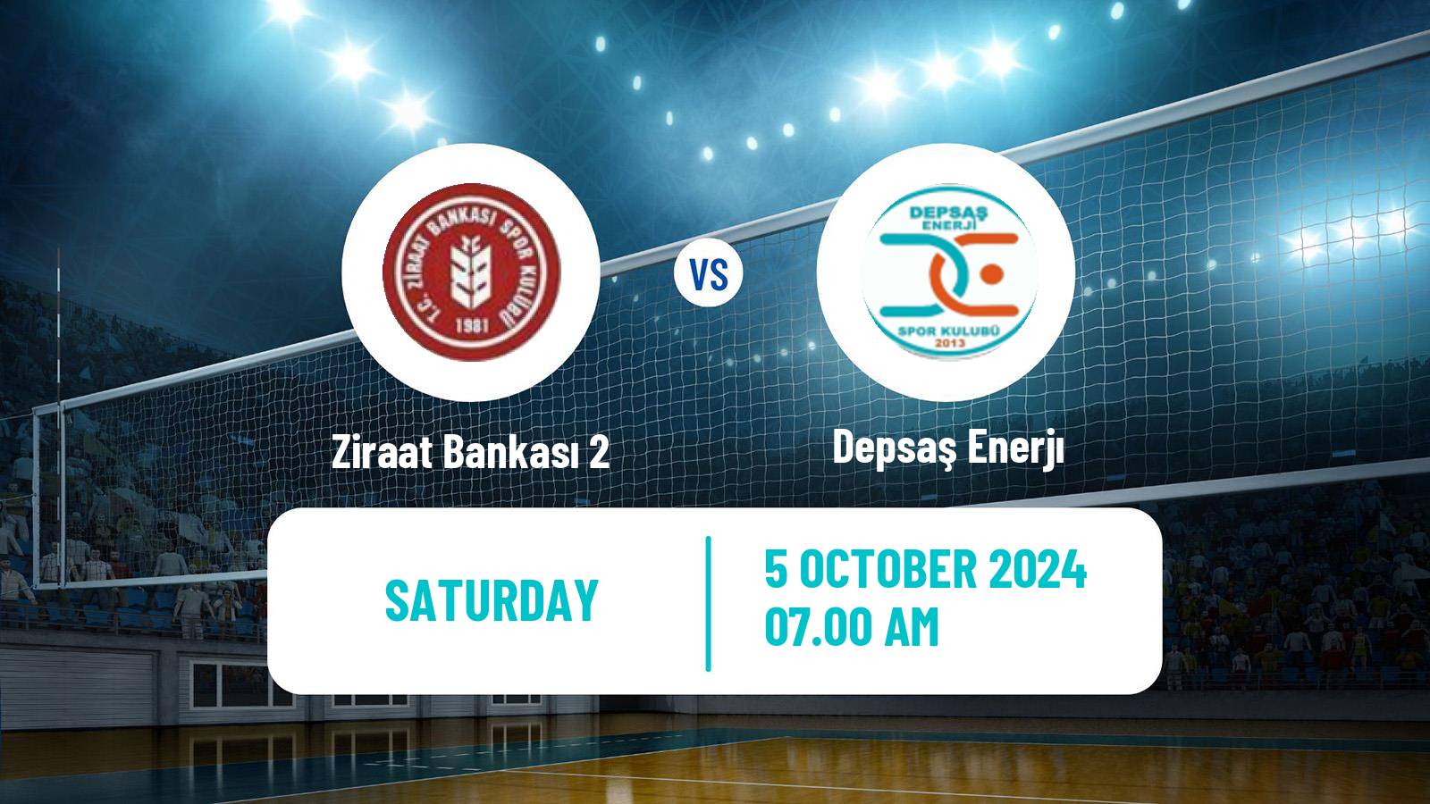 Volleyball Turkish 1 Ligi Volleyball Ziraat Bankası 2 - Depsaş Enerjı