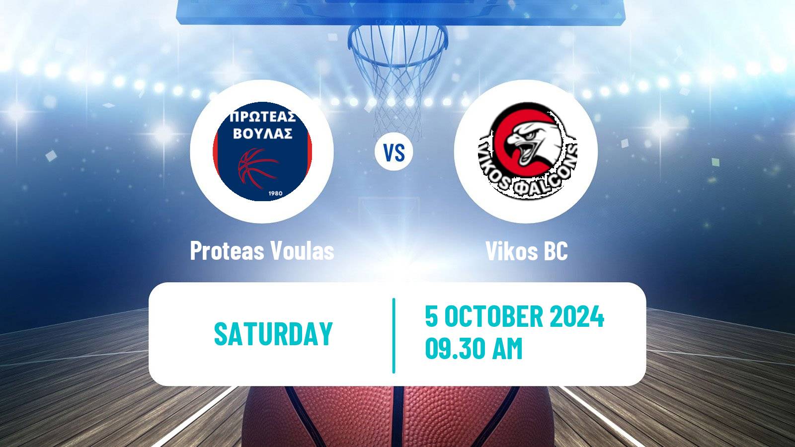 Basketball Greek Elite League Basketball Proteas Voulas - Vikos