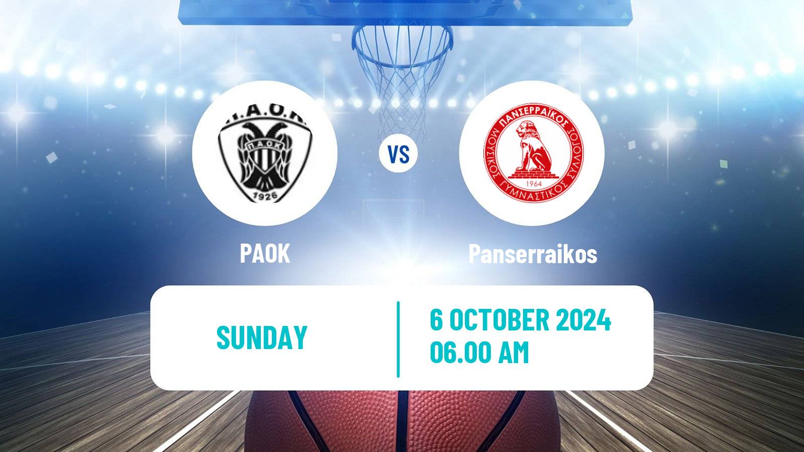 Basketball Greek Basket League A1 Women PAOK - Panserraikos